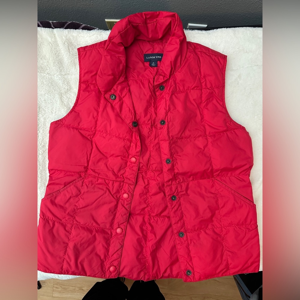 Lands End down puffer vest